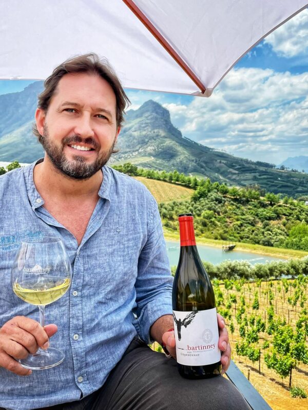Caspar Venter enjoying the Bartinney wine special